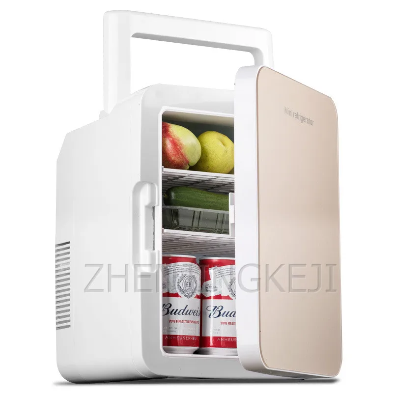 Small 10L Vehicle Refrigerator High Capacity Refrigerated Tool Fresh-keeping Equipment Tempered Glass Frozen Home Appliances