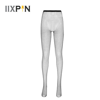 

Womens Hot Sexy See Through Sheer Fishnet Leggings High Waist Closed Toes Hollow Out Fishnet Tights Leggings Pantyhose Stockings