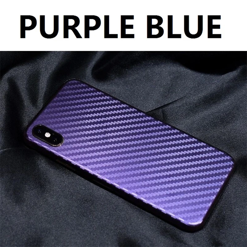 2 шт. мобильный телефон стикер для iPhone XS Max XR X градиент углеродного волокна мягкая