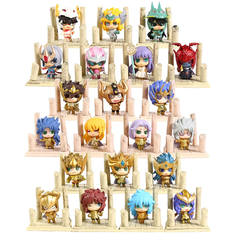 Аниме Saint Seiya Egg Box Q версии Золотой Зодиак ПВХ экшн-Фигурки игрушки куклы Коллекция