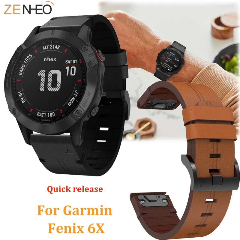 garmin fenix 3 hr leather band