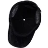 XEONGKVI New Imitation Artificial Mink Hair Baseball Cap Autumn Winter Brand Snapback Old Man Ear Protection Cap ► Photo 3/6