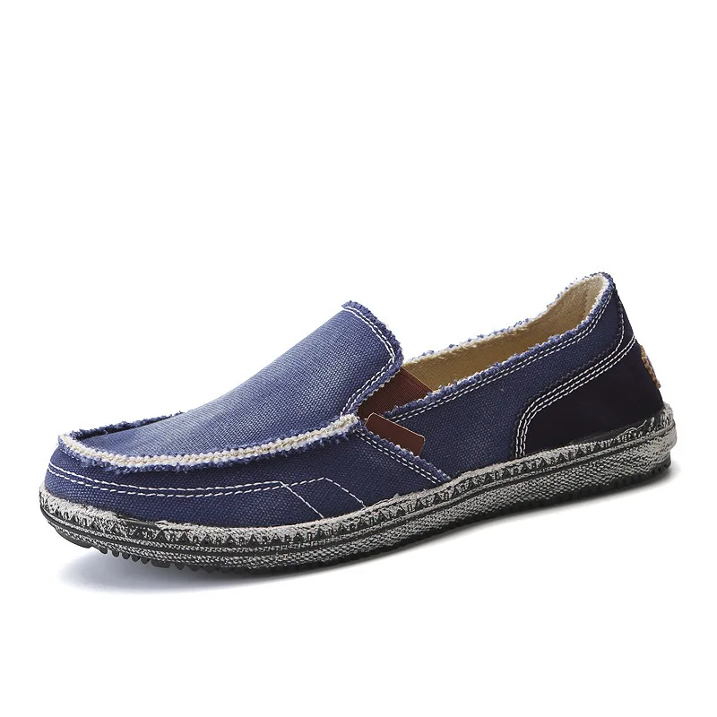 Canvas Casual Shoes Slip On Men's Fashion Flats Loafers 38-48 Brand New Spring Mens Breathable High Quality Jeans | Обувь