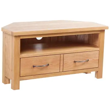 

vidaXL TV Cabinet with Drawer 88 x 42 x 46 cm Solid Oak Wood