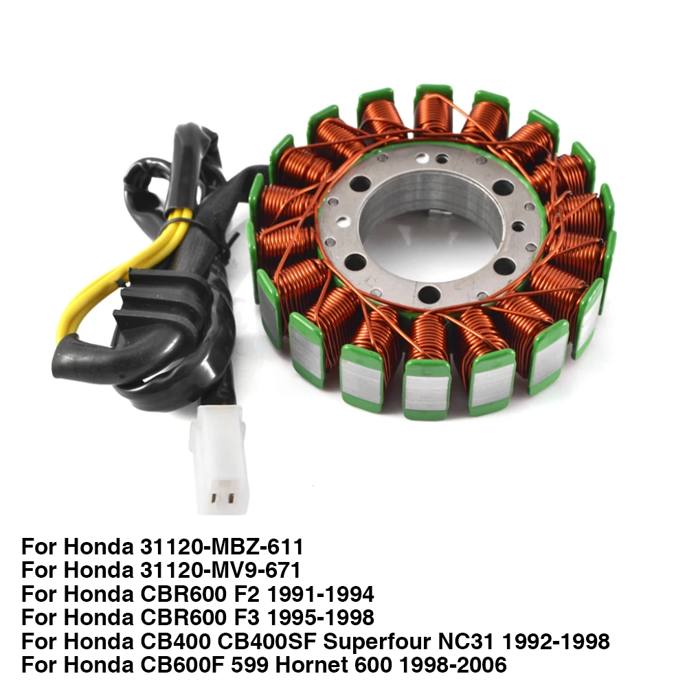 Motorcycle Magneto Generator Stator Coil For Honda CBR600 CBR600F2 F3 CB600F 599 Hornet 600 CB400 CB400SF Superfour NC3