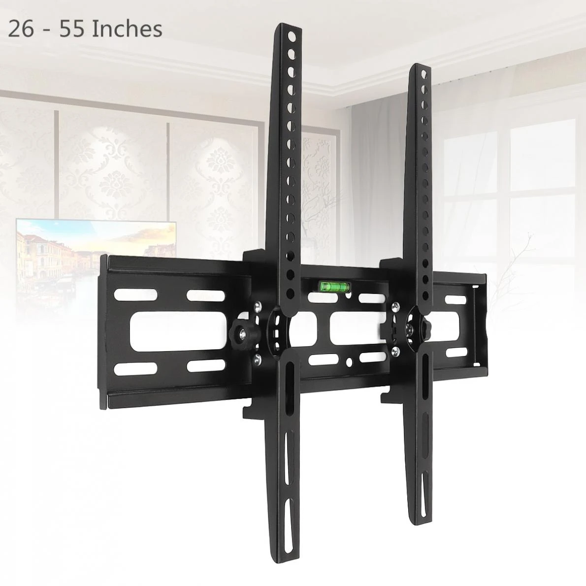 Soporte Universal de pared para TV, de 30KG base ajustable, de TV de Panel plano, inclinación de grados con nivel para LED LCD de 26 55 pulgadas|Soporte de TV| - AliExpress