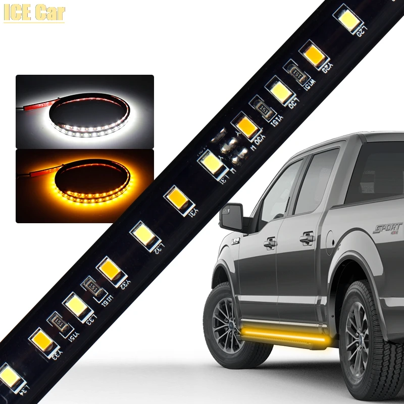 

Truck SUV Tailgate Light Bar 60'' White Yellow 140LED 2835LED Reverse Stop Running Turn Signal Picukup Side pedal Light