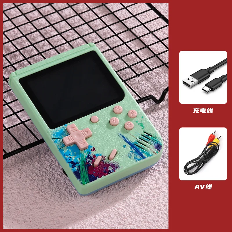 800 Retro Console Double Handheld Game Player Battery 3.0 Inch LCD Built-in 400 Video Games Gift for Kids Classic Videoconsolas 