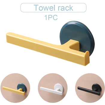 

Toilet Wall Mounted Towel Holder Home Bathroom Storage Modern Hangers Rack Punch Free Easy Install Self Adhesive T Shape Hotel