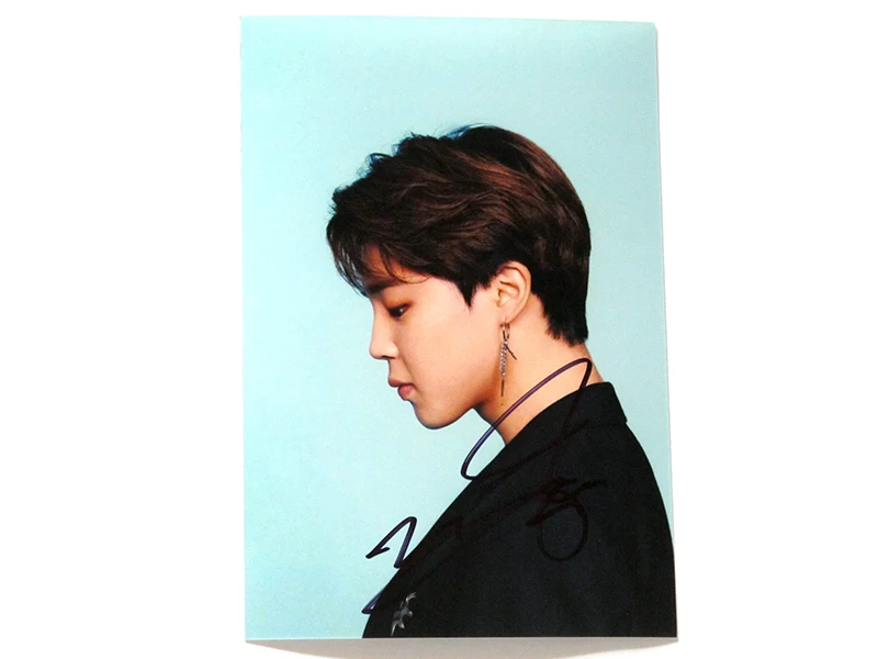 Подписанный Bangtan Boys JImin фото с автографом World Ost K POP 4*6 дюймов 102019|Открытки и