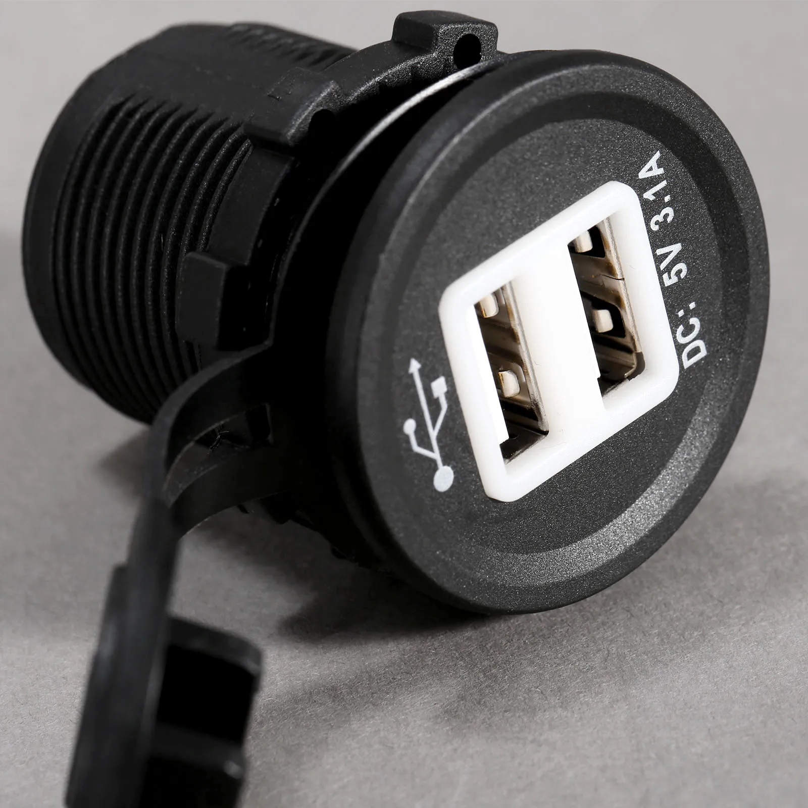 Авто мотоцикл двойной USB зарядное устройство выход адаптера питания грузовик автомобиль телефон Питание Зарядное устройство 3.1A Прикуриватель разъем