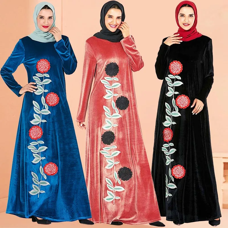 BNSQ арабское золото бархат вышитые abaya индийская одежда для женщин Punjabi Kurta вечерние макси с длинным рукавом пакистанские платья Caft