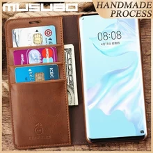 Musubo чехол из натуральной кожи для huawei P30 Pro, Роскошный кошелек, подходящие флип-Чехлы для крышки Fundas для huawei P30, чехол с магнитом