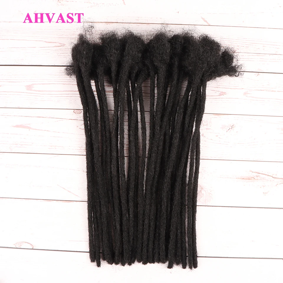 AHVast  Dreadlocks Extentions Afro Kinky Curly Hair Wholesale 100% Handmade Human Hair Locs