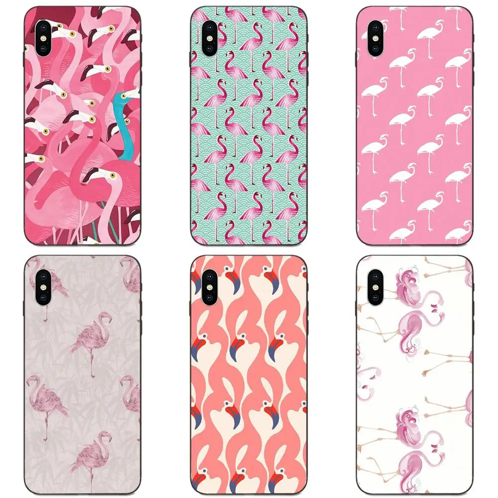Розовый фламинго X Teal с белыми полосками для Galaxy A10S A20S A2 Core A30S A40S A50S A70S A90 5G M10 M30S M40