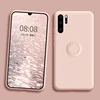 Luxury Soft Silicone Case For Huawei P30 Pro P40 Mate 20 Lite Metal Ring Holder Rubber Shockproof Back Cover Huawei P30Pro Cases ► Photo 2/6