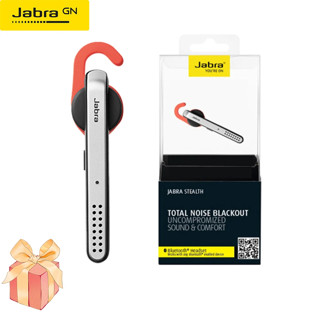 New Jabra Stealth Bluetooth Wireless Earphone Mono Business Headphone Noise Blocking Comfortable Fit Headset with Mic | Электроника