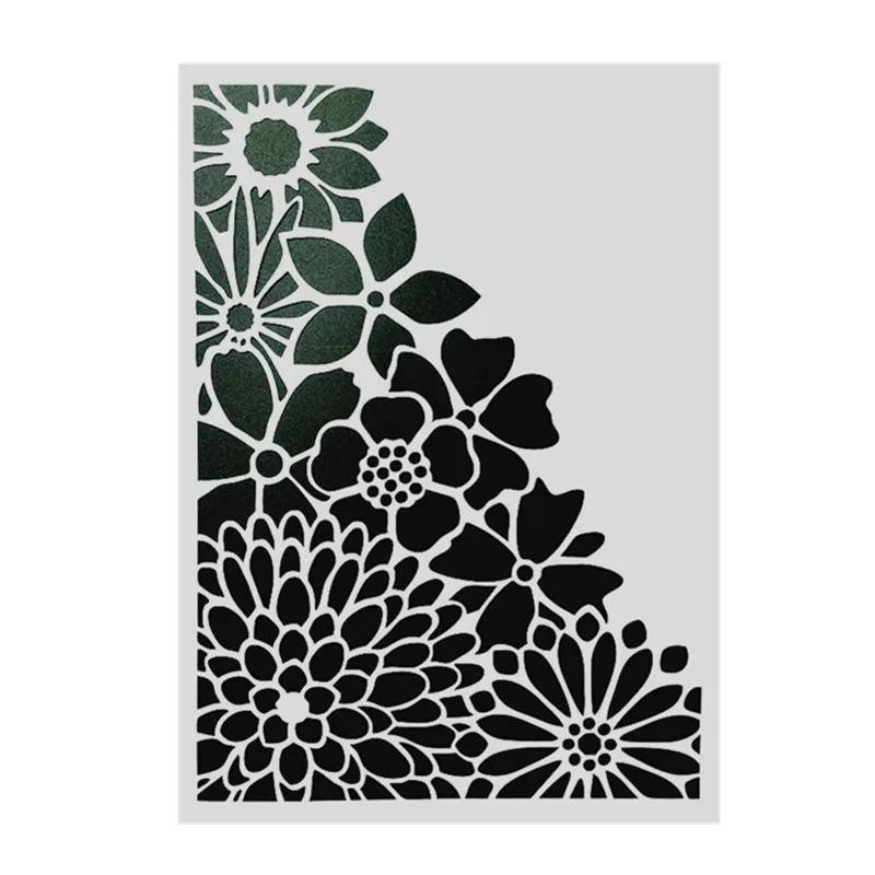 

DIY Painting Windows Flower Design Reusable Stencil Templates For Wall Furniture Fabric painting Decor Embossing Paper Cards