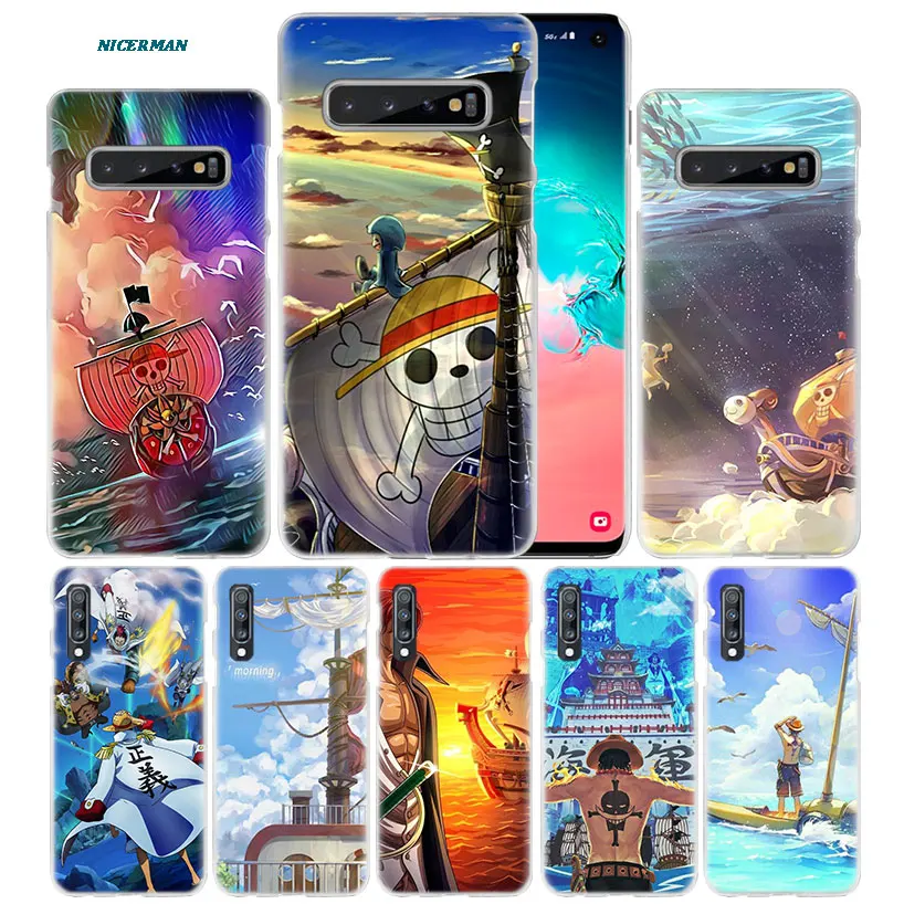 

New Luffy One Piece Case for Samsung Galaxy S10e S10 5G S9 S8 Note 10 Plus 9 8 J4 J6 J8 2018 M40 M30s M20 Hard Phone Coque Sac