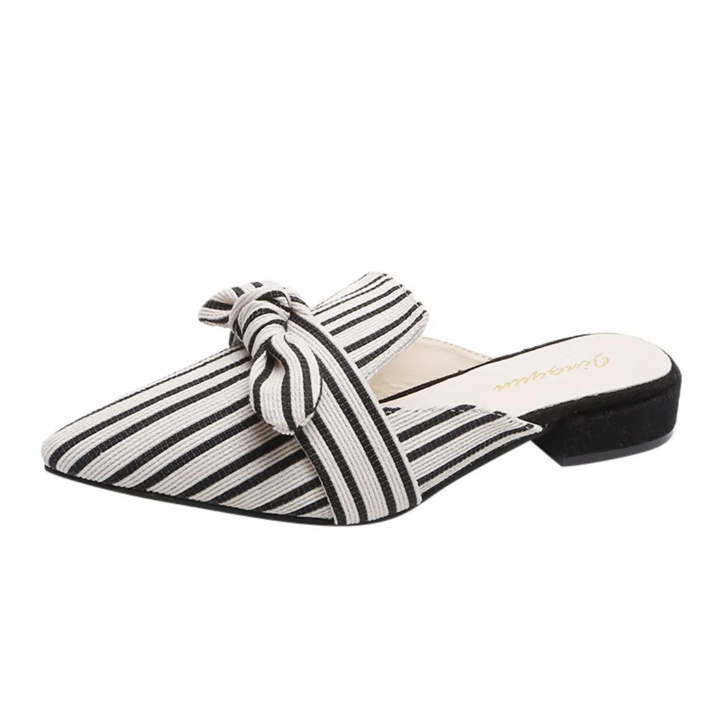 striped mules