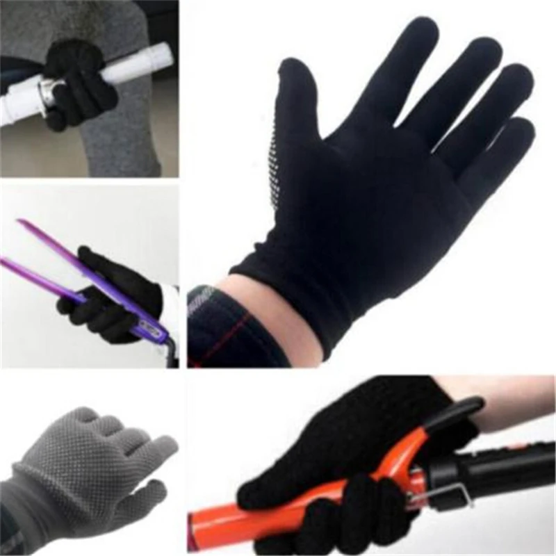 1Pair Hair Straightener Perm Curling Hairdressing Heat Resistant Finger Glove Hair Care Styling Tools Thermal Styling Gloves winter thermal fleece lined motorcycle gloves winter water resistant touch screen non slip motorbike riding gloves moto gloves