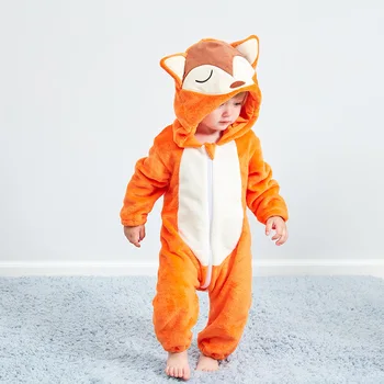 

Winter Baby Boy Girl Cute Cartoon Animal Hoodie Romper Bodysuit Casual Long Sleeve Outerwear Hot
