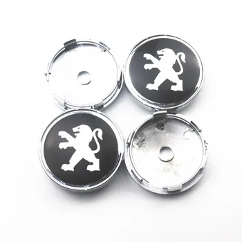 

4pcs 60mm Wheel Center Hub Caps Car Emblem Badge Logo Wheel Center Cap for Peugeot 107 108 206 207 308 307 508 2008 3008