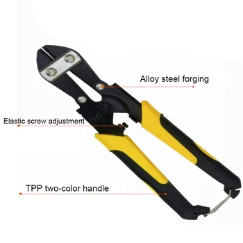 

8inch Industrial Bolt Cutter Labor Saving Broken Alloy Steel Ergonomic Mini Anti Slip Manual Tool Wire Shears Pliers Cable