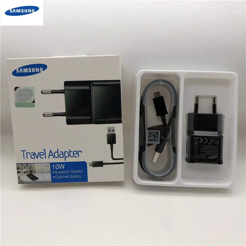 Оригинальное зарядное устройство USB Samsung S7 edge ЕС 5 В 2 А настенный адаптер 1 м/1 м