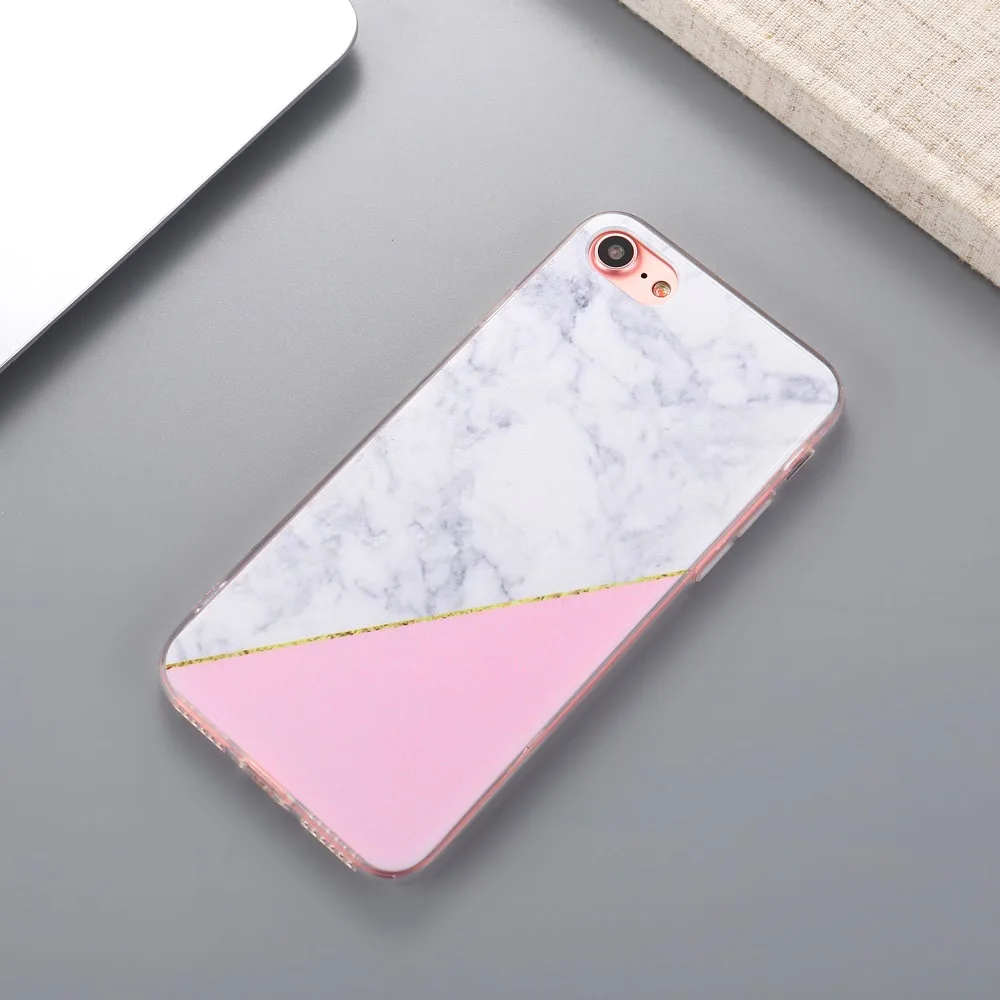 Мраморный чехол для телефона Apple iPhone Xr X Xs Max 5 5S SE розовый матовый 6S 6 8 7 Plus Мягкий
