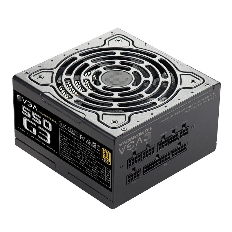 Блок питания для EVGA 80PLUS Gold полностью модульный бесшумный вентилятор источник питания Номинальная мощность 550 Вт пиковая мощность 650 Вт источник питания 550 G3
