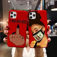 Hacer dinero, no amigos Kash Afro negro chica Fundas funda para iPhone x XR XS Max 8 7 6 6s Plus mate caramelo rojo funda de silicona