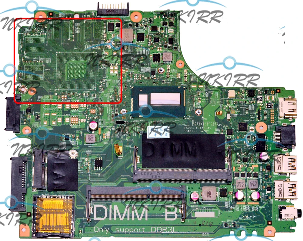 DOE40-HSW GDDR5 MB 12307-1 812KC 12307-2 VKJ89 YGRK4 M94HV I5-4200U материнская плата для Dell Inspiron 14R 3437 5437 |