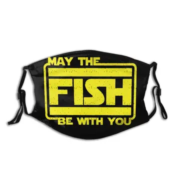 

Fish Be With You Non-Disposable Face Mask Fishing Anti Haze Dust Protection Cover Respirator Muffle Mask with Filters