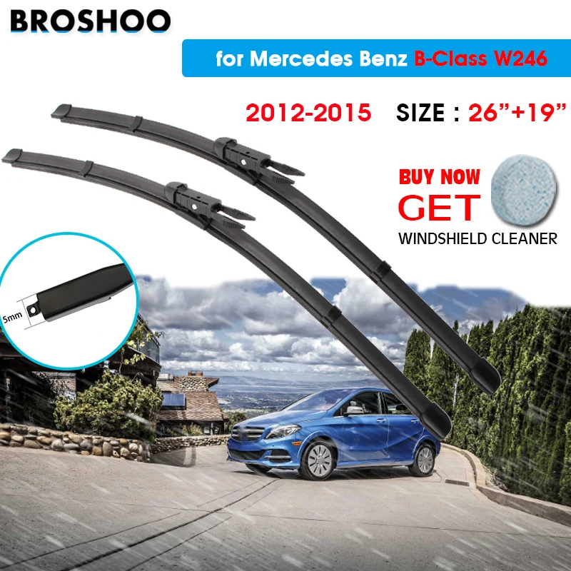 Car Wiper Blade For Mercedes Bclass W246 26"+19" 20122015 Auto