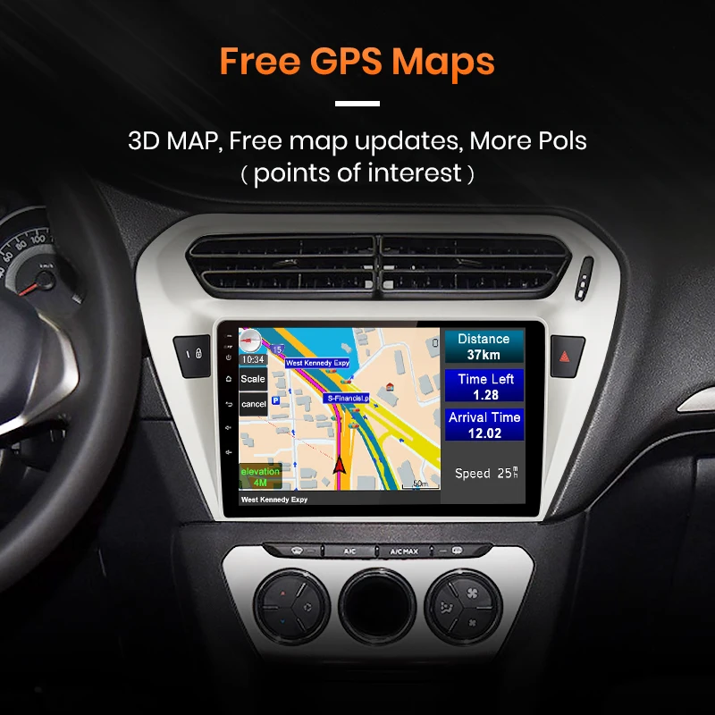 AWESAFE для peugeot 301 Citroen Elysee автомобильный Радио Мультимедиа Видео плеер gps Нет 2din 2 din Android 8,1 2 ГБ+ 32 ГБ