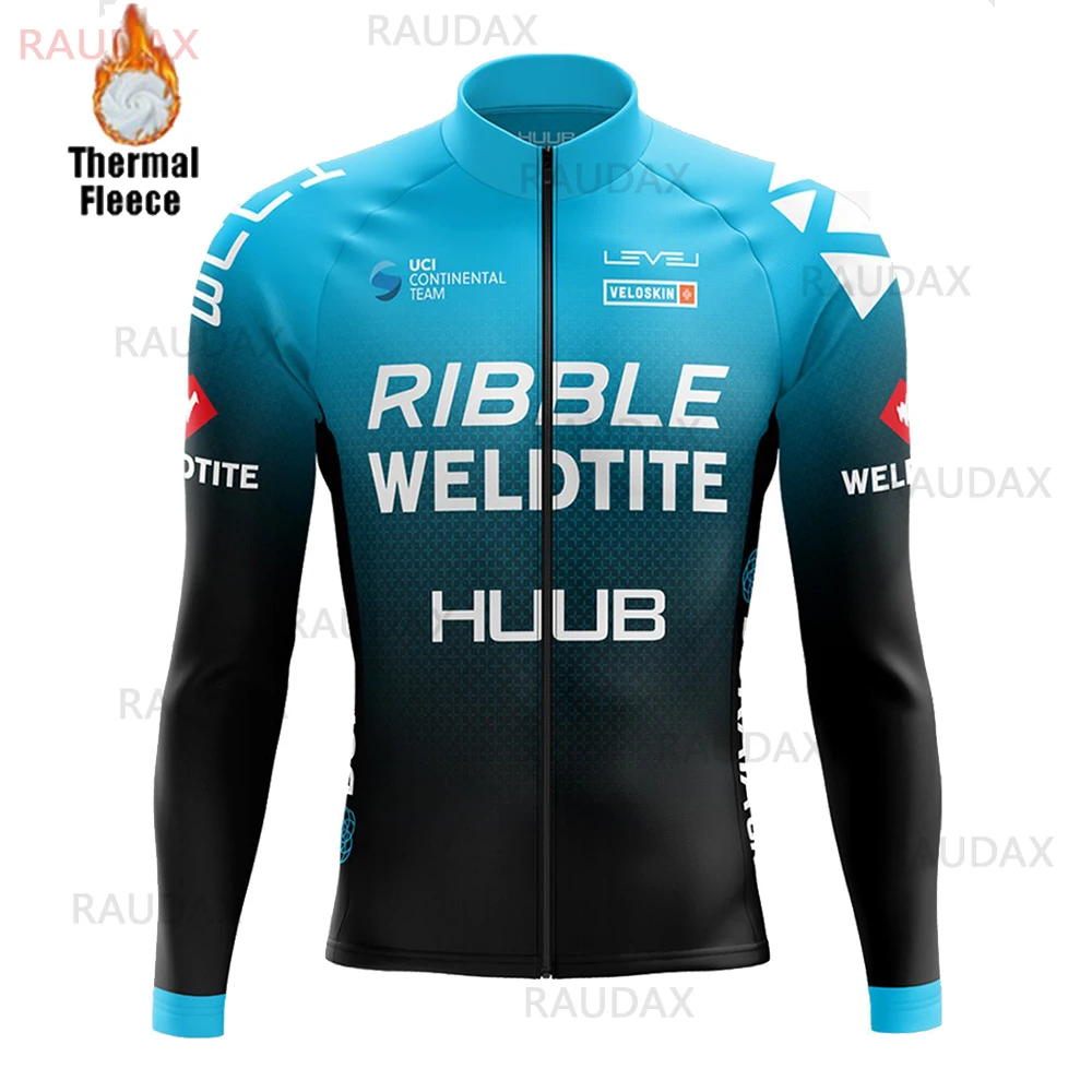 HUUB Long Sleeves Cycling Jersey 2020 Pro Team Winter Thermal Fleece Bicycle Cycling Clothing Men's MTB Roupa Ciclismo Masculino