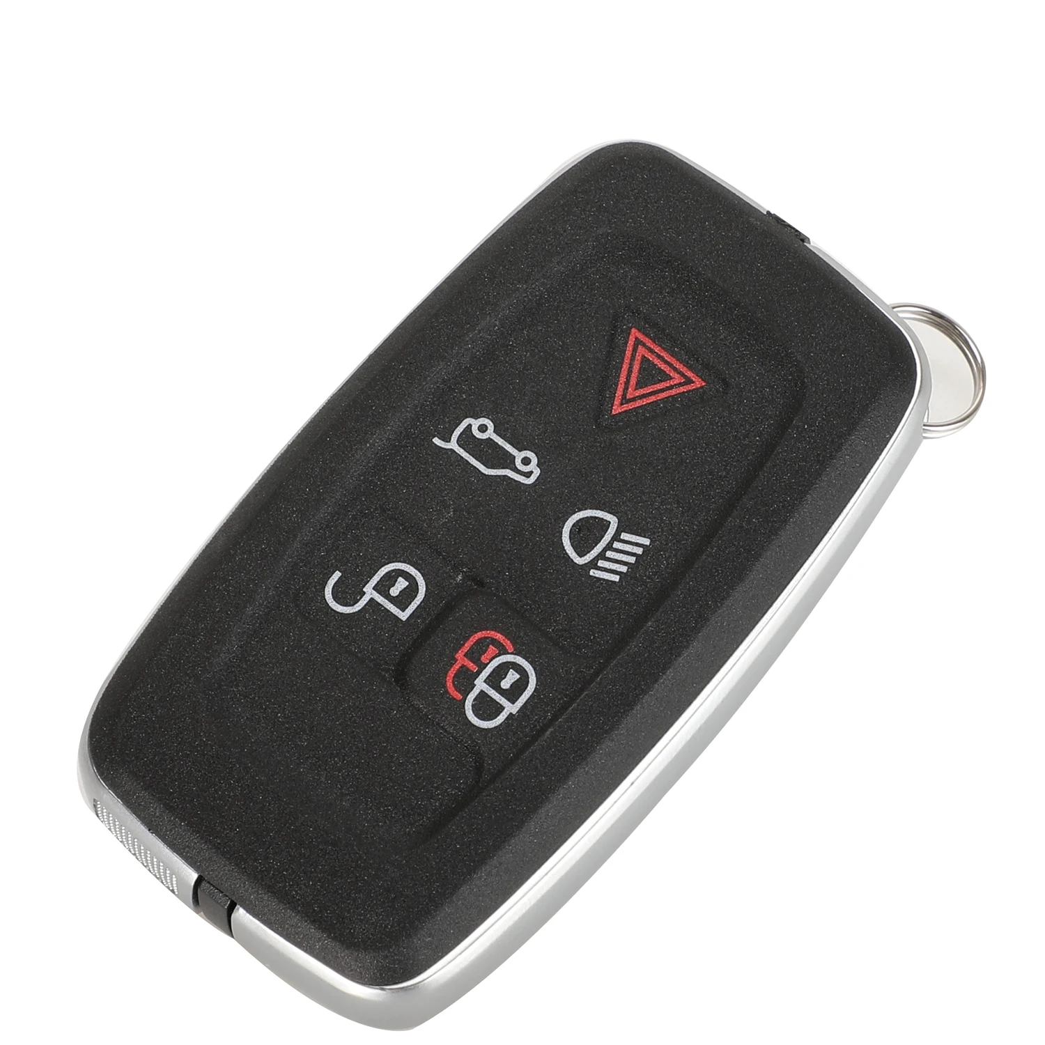 JINGYUQIN REMOTE CAR KEY SHELL FOR LAND ROVER RANGE ROVER SPORT LR4 VOGUE 2010-2012 FIT JAGUAR KEY FOB HOUSING 5 BUTTON