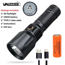 Высокомощный Охотничий Тактический фонарь SST20 светодиодный X6 USB Перезаряжаемый 990lm 7000K фонарик для охоты и рыбалки на открытом воздухе