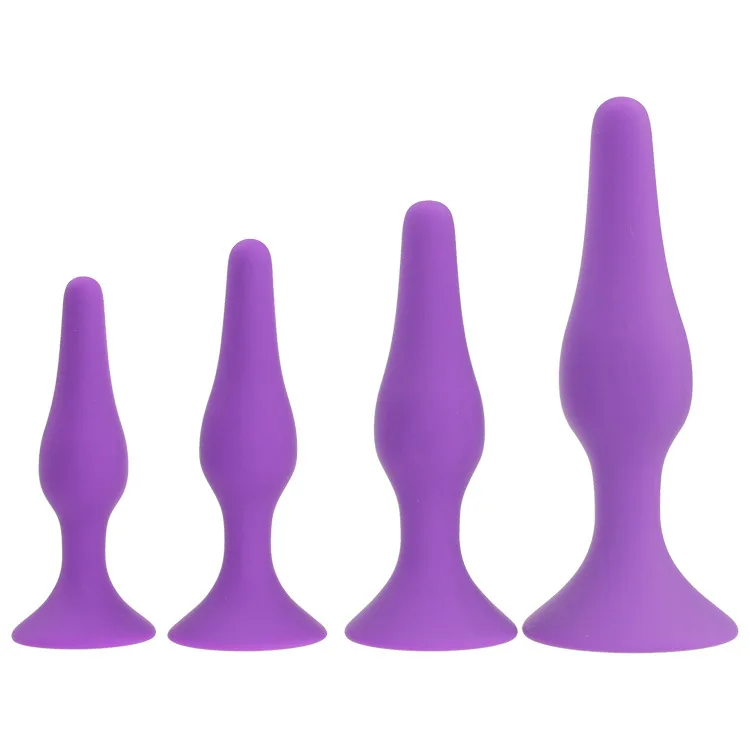 RomeoNight 4 Sizes Silicone Velet Touch Butt Plug Insert Anal Sex Toys Stopper W/ Strong Sucker Adult Products | Красота и здоровье