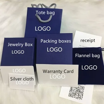 

Necklace Box Bracelet Bracelet Box Jewelry Packaging Box Silver Cloth Original Small Ticket Handbag Gift Card Exquisite Edition