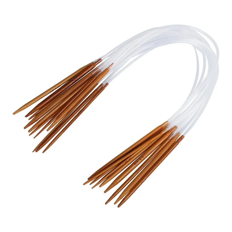 New 11 sizes 2.0mm-5.0mm 40 cm Bamboo Circular Needles | Дом и сад