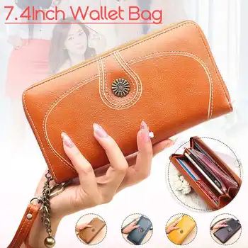

Women Large Capacity PU Leather Wallet Coin Purse Card Case Cell Phone Clutches Bag Handbag for Lady Gift