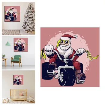 

Home Decoration Painting Locomotive Santa Claus Mural Ornaments символ 2021 года игрушка christmas decorations for home