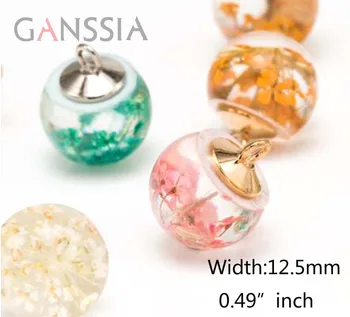

5pcs/lot Size:12.5mm Beautiful Transparent crystal Glass boll buttons, hollow flower Sewing buttons for shirt buttons (ss-949)