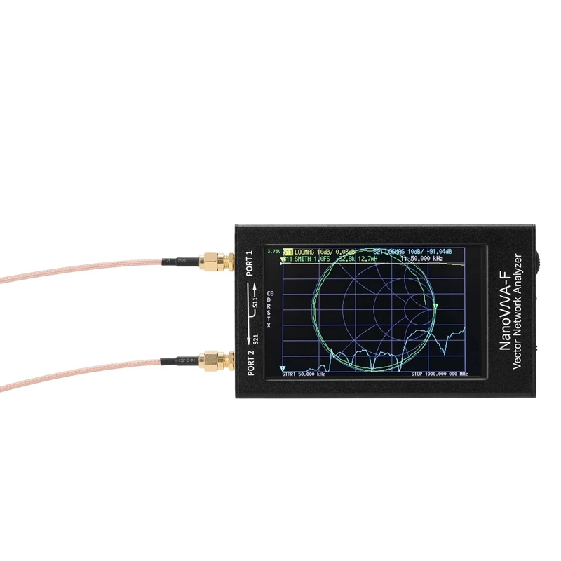 Портативный векторный сетевой анализатор КСВ метр 50 кГц-1000 МГц 4,3 дюймов ips цифровой экран TFT прессованный экран коротковолновый м