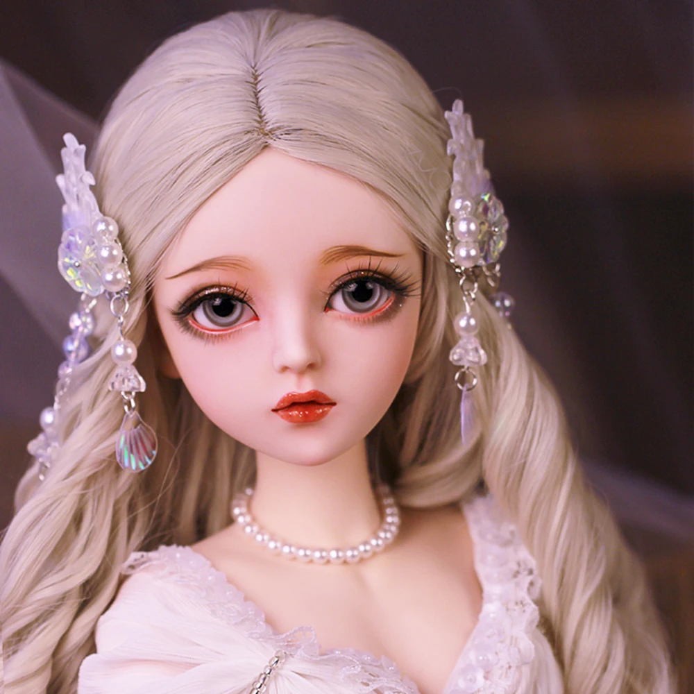 EVA BJD 1/3 белая женская BJD кукла ручной работы макияж 24 дюйма 60 см+ стеклянные глаза+ аксессуары парики одежда обувь свадебный подарок игрушка