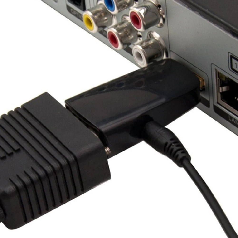 HD 1080P HDMI в VGA конвертер адаптер с аудио кабелем для ПК X-box проектор