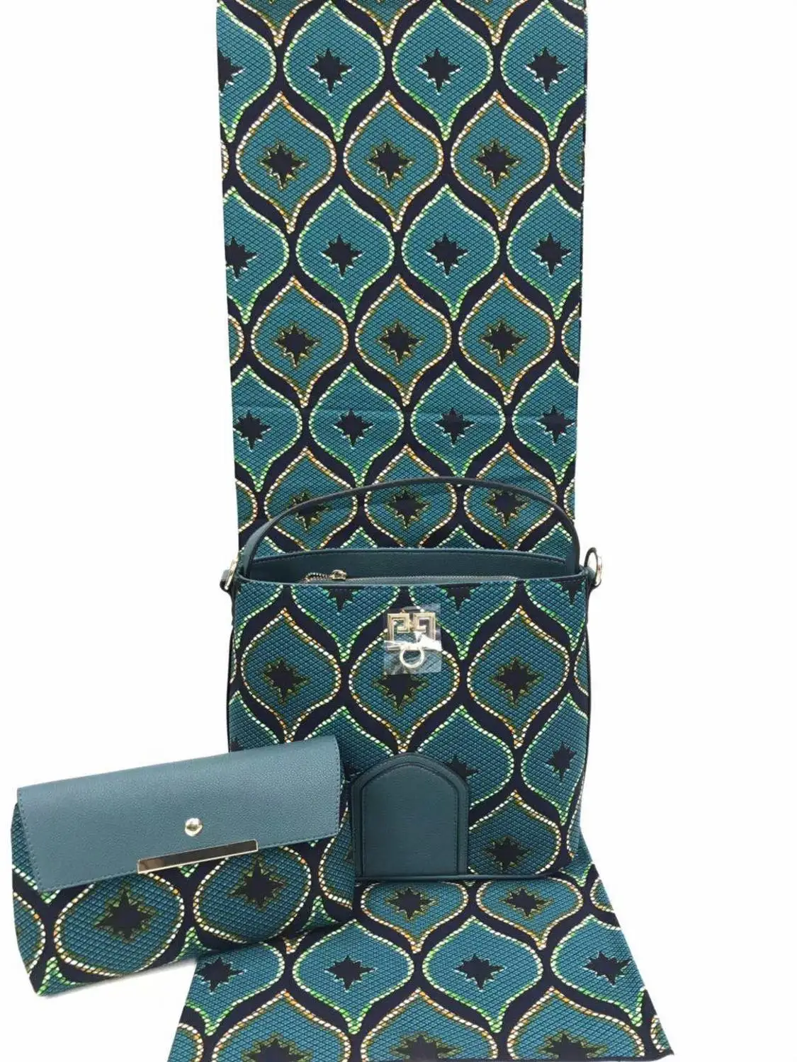 Лидер продаж, комплект в африканском стиле воск комплекты с сумкой 3 шт./компл. новейший дизайн набивной ситец высшего качества сумочка в комплекте 6 метров Африки в реальном Голландский воск Y90907-10