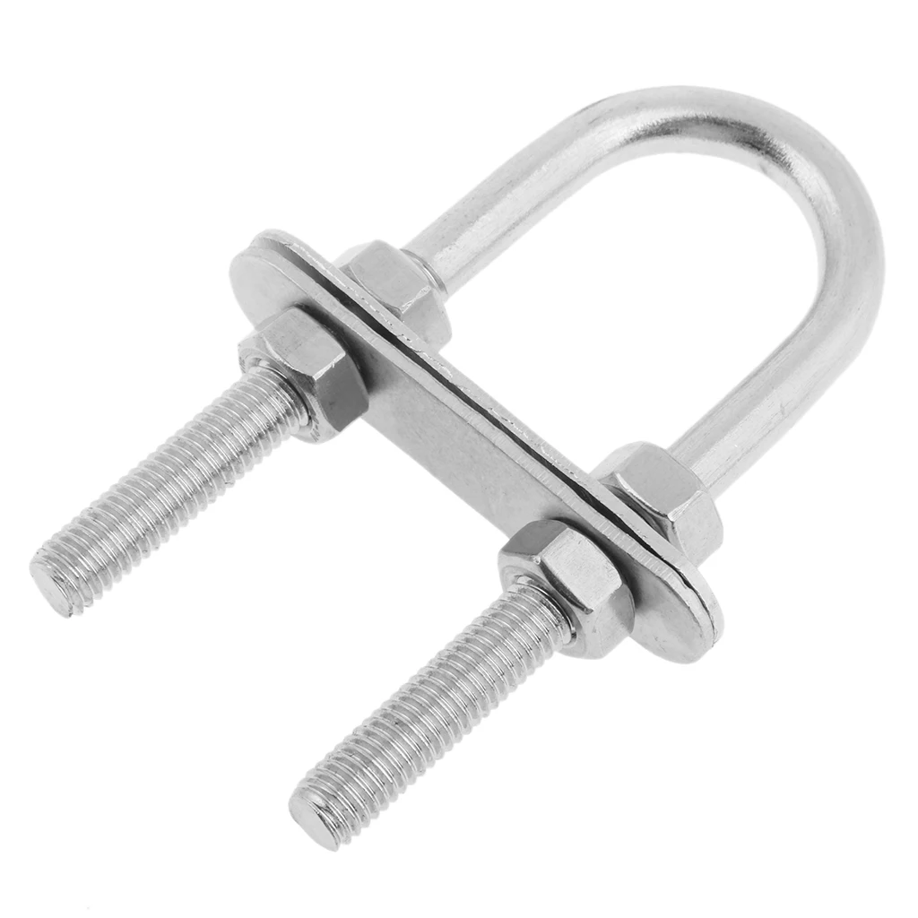 Stainless Steel Boat Marine Bow/Stern Eye Heavy Duty U-Bolt Rigging - 7*90mm